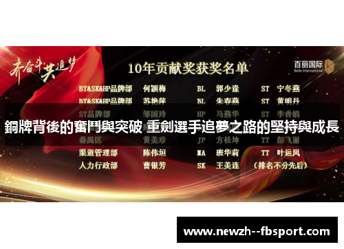 銅牌背後的奮鬥與突破 重劍選手追夢之路的堅持與成長